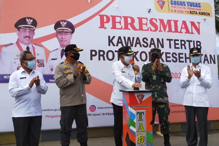 Pasar Mardika dijadikan kawasan tertib protokol kesehatan di Ambon