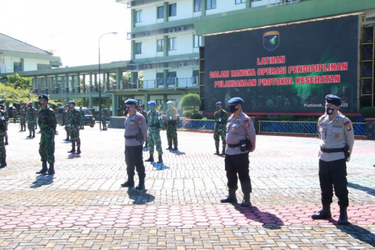 Polda Kalbar dan Kodam Tanjungpura latihan bersama persiapan normal baru