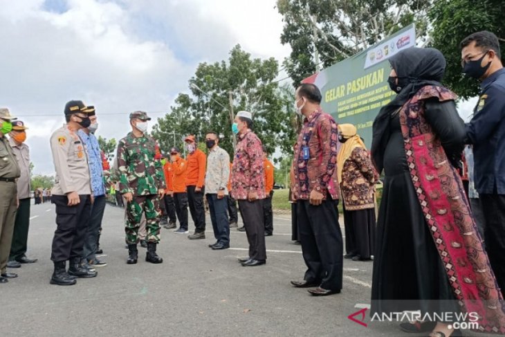Dandim 0415/Batanghari pimpin apel penegakan disiplin aturan normal baru