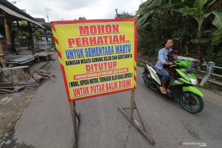 Wisata Gunung Kelud Masih Ditutup