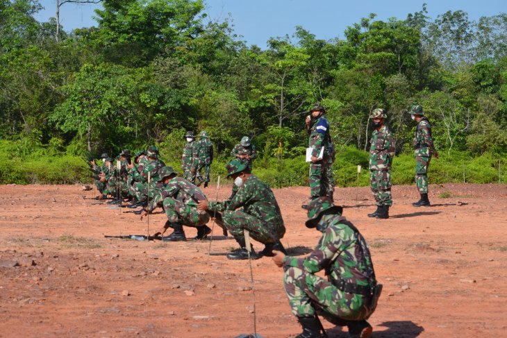 Korem 042/Gapu gelar latihan menembak berprotokol kesehatan