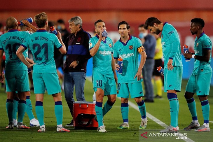 Pelatih Barcelona Quique Setien akui tim asuhannya kehilangan ketajaman