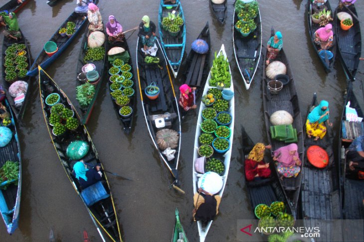 Pedagang Pasar Terapung Lok Baintan Mulai Ramai