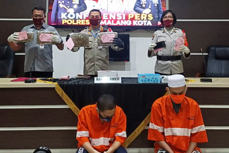 Polisi tangkap dua mahasiswa pengedar ganja