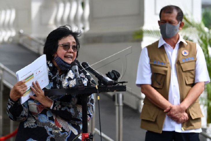 Menteri LHK gelar konpress rapat terbatas Karhutla