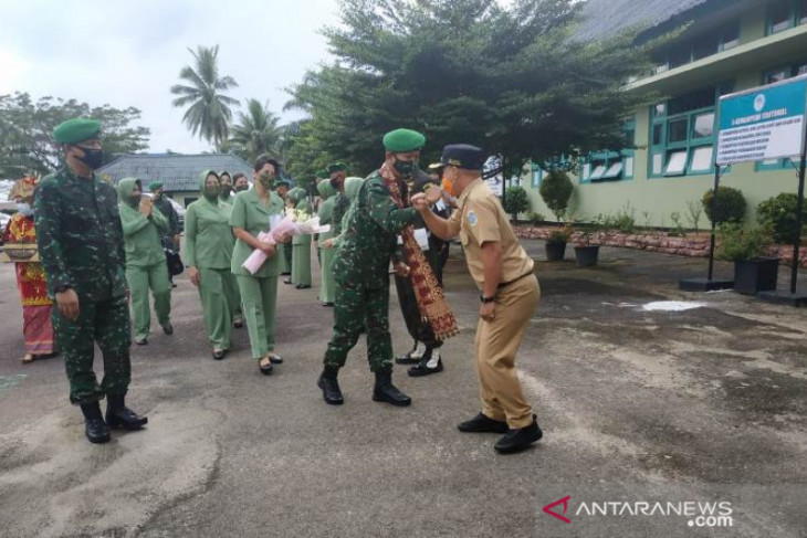 Cek pelaksanaan tugas, Danrem 045 Gaya kunker ke Kodim 0413 Bangka