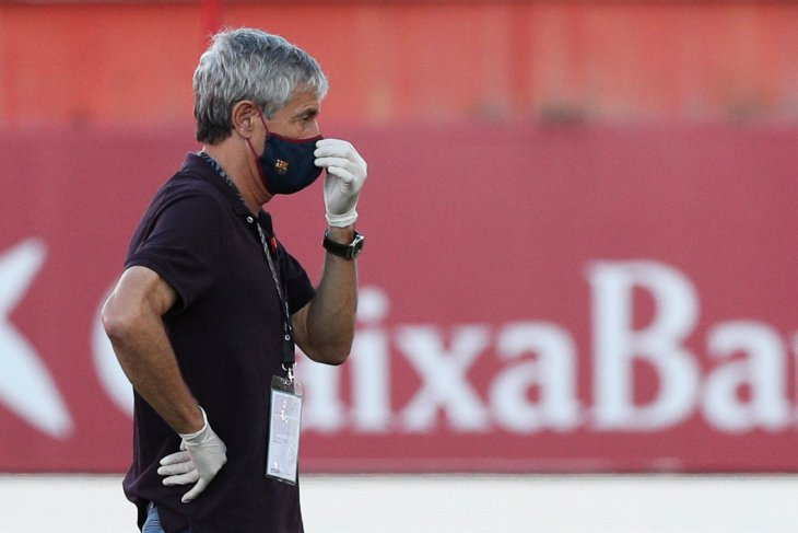 Pelatih Barcelona Quique Setien akui tim asuhannya kehilangan ketajaman