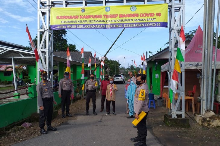 Polres Bangka Barat luncurkan lima Kampung Mandiri Tangguh COVID-19
