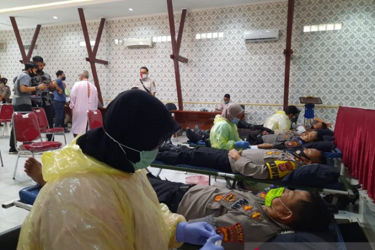 Sambut Hari Bhayangkara, Polres Serang Kota gelar donor darah
