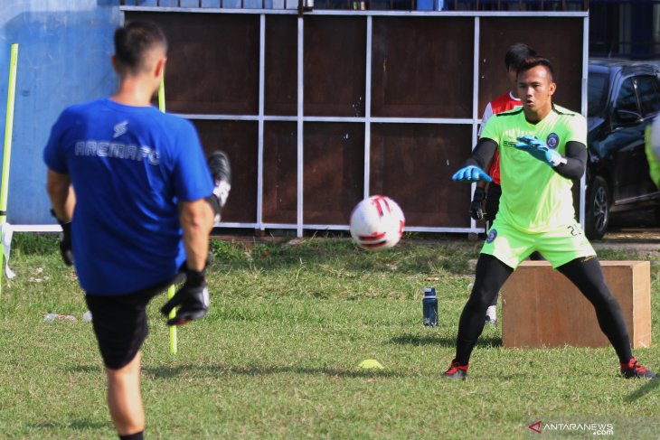 Latihan Arema FC di Masa Transisi Normal Baru