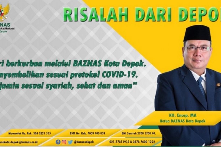 Baznas Depok jamin penyelenggaraan kurban sesuai protokol COVID-19