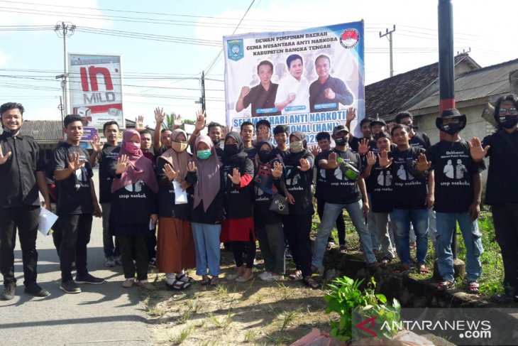 Milenial Bangka Tengah kampanyekan bahaya narkoba