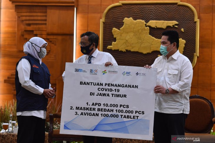 Bantuan BUMN Penanganan COVID-19 Jawa Timur
