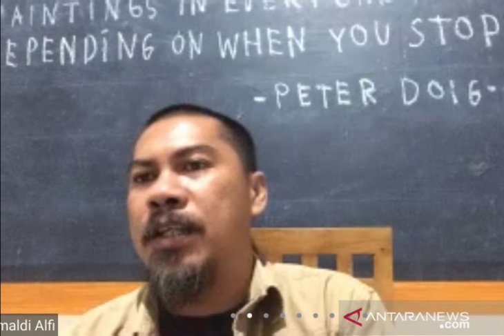 Cerdas, pelukis Jumaldi Alfi jadikan masa pandemi sebagai momen kontemplasi