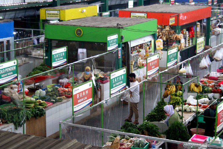 Penerapan protokol kesehatan di pasar tangguh
