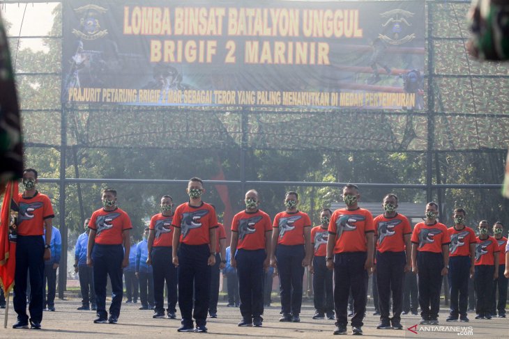 Upacara pembukaan lomba binsat batalyon unggul