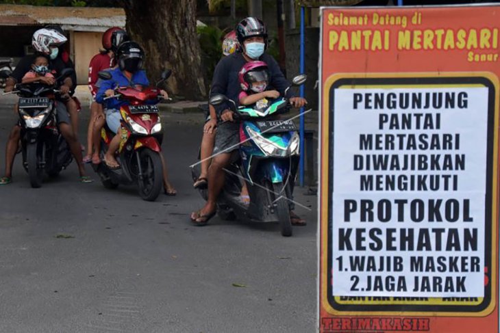Pembatasan pengunjung pantai di Denpasar
