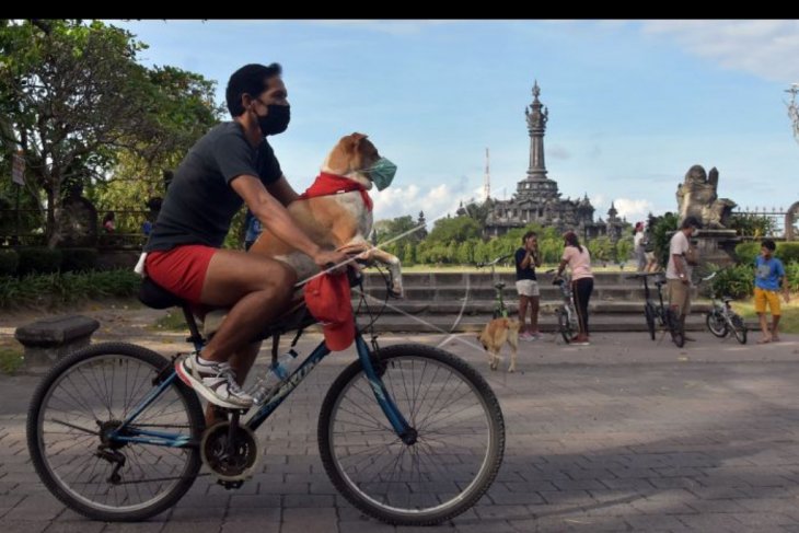 Uji coba hari bebas kendaraan di Denpasar