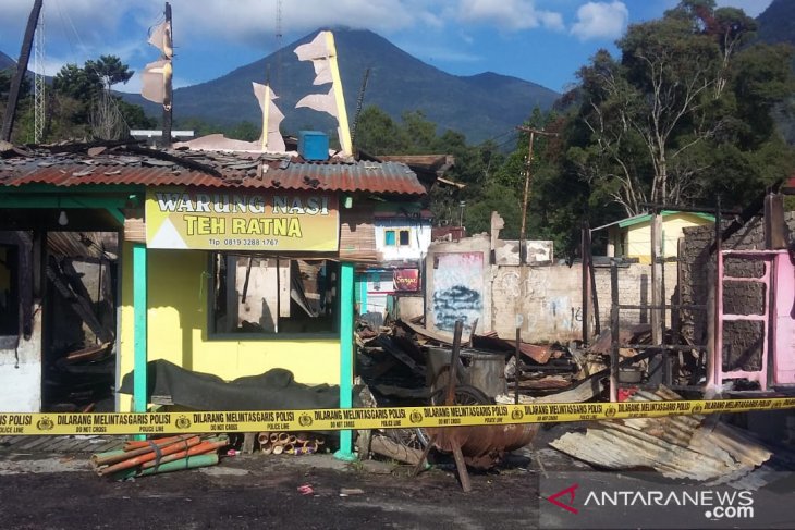 Kerugian akibat kebakaran kios di Kebun Raya Cibodas capai Rp500 juta