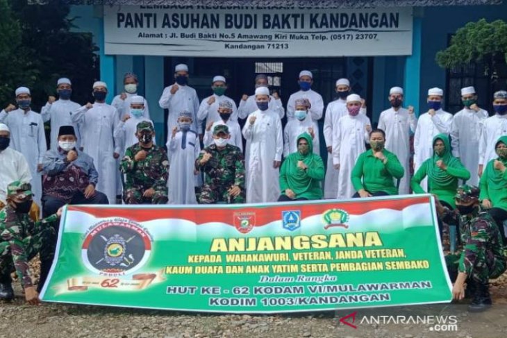 Sambut HUT Kodam VI Mulawarman, Kodim Kandangan laksanakan anjangsana