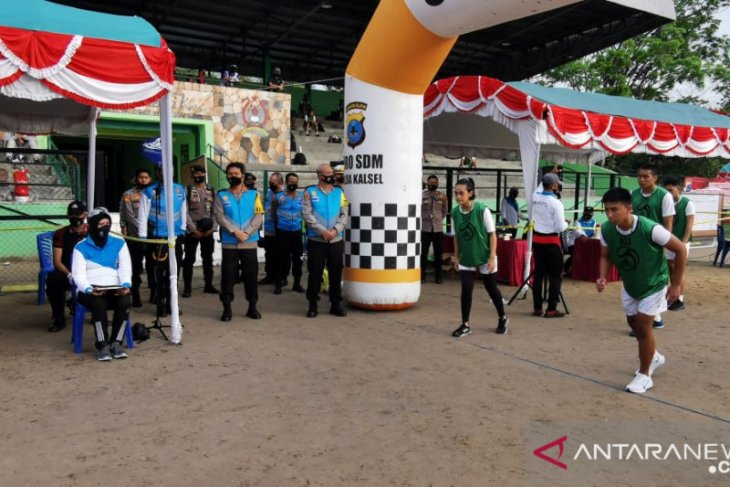 Kapolda turun langsung pantau tes kesamaptaan jasmani catar Akpol