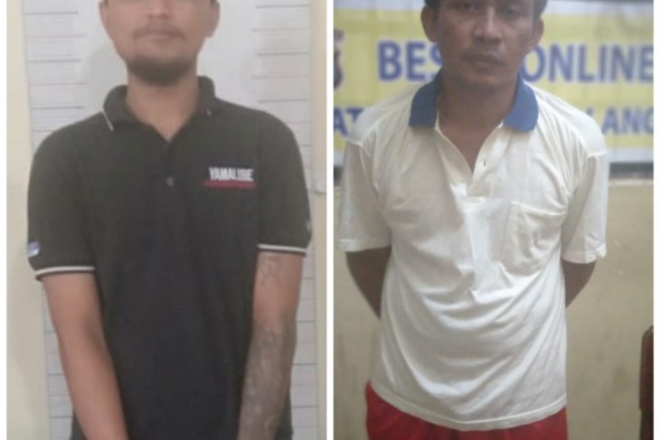 Dua tersangka pelaku pencurian ditangkap Unit Pidum Satreskrim Polres Langkat