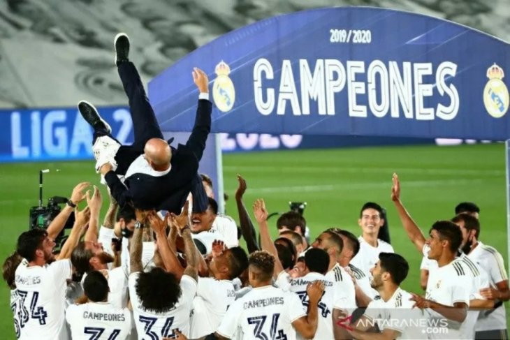 Real Madrid memastikan gelar juara Liga Spanyol