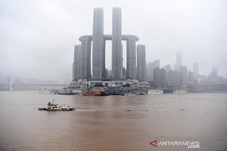 Sungai Yangtze di China meluap untuk kedua kalinya pada tahun ini