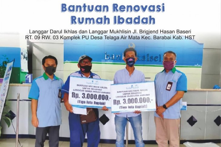 Bank Kalsel peduli rumah ibadah