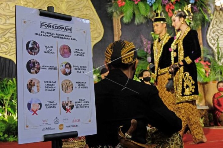 Simulasi resepsi pernikahan dengan protokol adaptasi kebiasaan baru