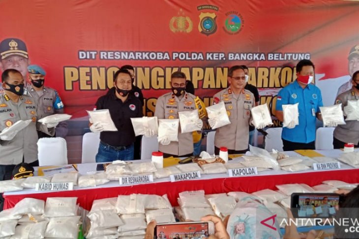 Polda Babel kejar jaringan penyelundupan sabu-sabu 200 kg
