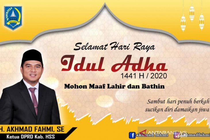 Berbagi kebahagiaan di Hari Raya Idul Adha, Ketua DPRD HSS bantu sapi kurban
