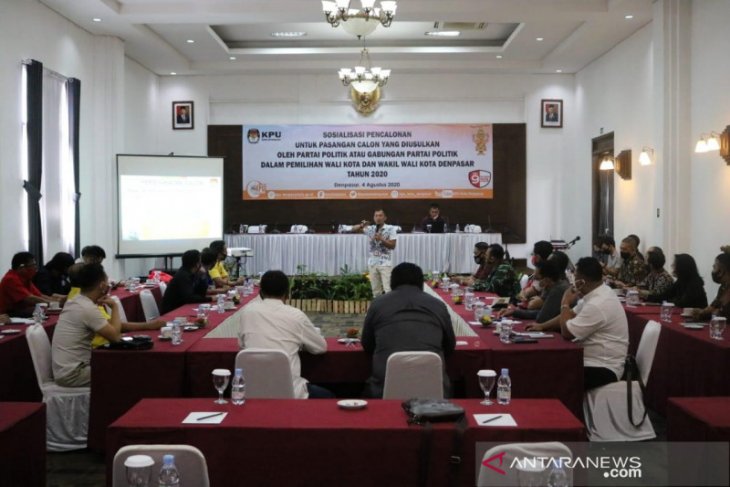 KPU Denpasar sosialisasi persyaratan peserta Pilkada 2020 dari parpol