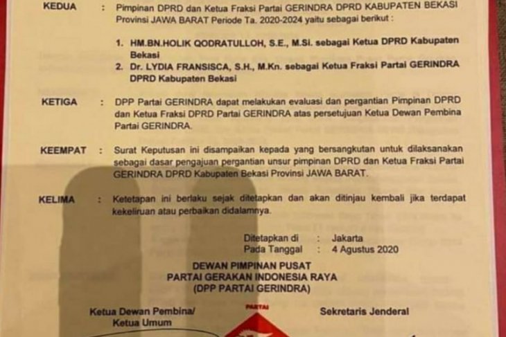 Kabar Ketua DPRD Kabupaten Bekasi diganti beredar di madsos
