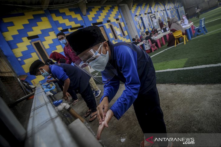 Kegiatan pembelajaran tatap muka di kabupaten Bandung 