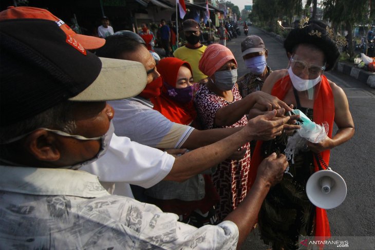 Seniman Ludruk Sosialisasikan Protokol Kesehatan