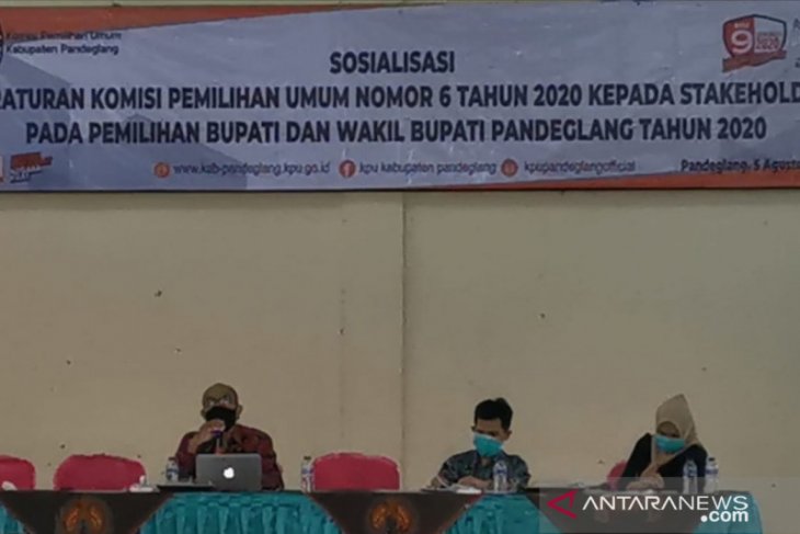 KPU Pandeglang sosialisasikan PKPU soal pilkada di tengah pandemi