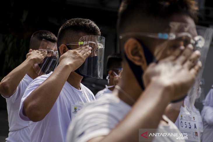 Latihan Paskibraka adaptasi kebiasaan baru 