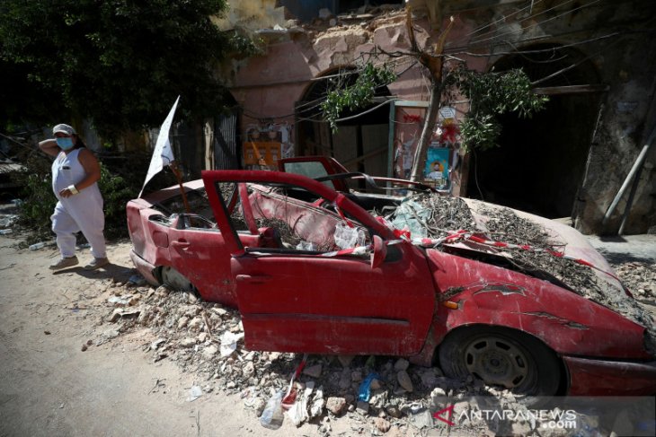 8.000 bangunan hancur akibat ledakan dahsyat Beirut