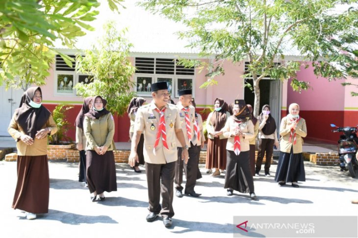 Pramuka Gorontalo Utara bakti sosial dan berbagi masker