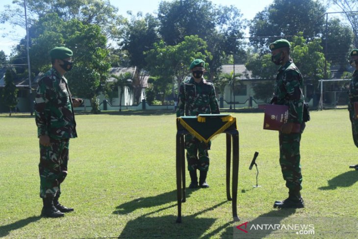 Danrem 133 Gorontalo sambut purna tugas Satgas Pamtas Yonif/713