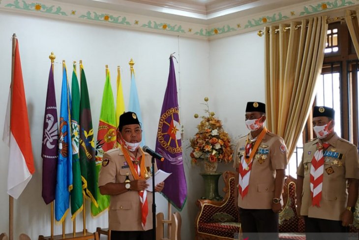 Pramuka berperan aktif bantu pemerintah tanggulangi COVID - 19