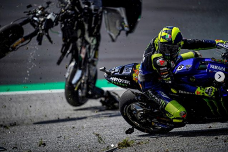 Ini pesan Valentino Rossi pscatabrakan mengerikan di GP Austria