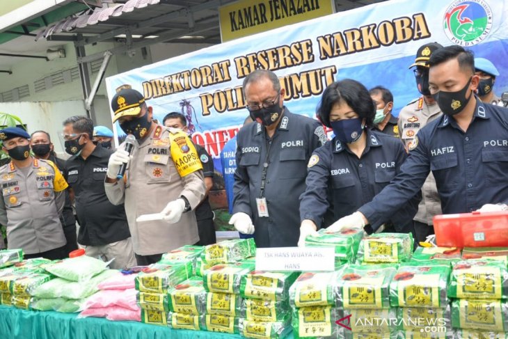 Gelar kasus narkoba 100 kilogram dan 50 ribu butir pil ekstasi