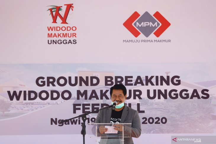 Groundbreaking Pabrik Pakan Ayam Widodo Makmur Unggas di Ngawi