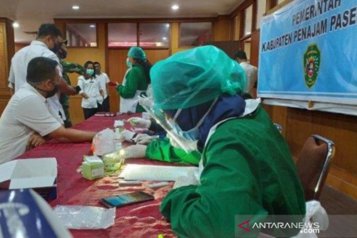 Tiga pegawai Setkab Penajam dinyatakan reaktif pada tes cepat massal