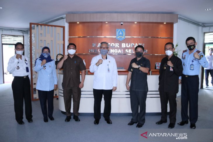 Dorong bantuan hukum bagi masyarakat, Kanwil Kemenkumham Kalsel kunjungi HSS