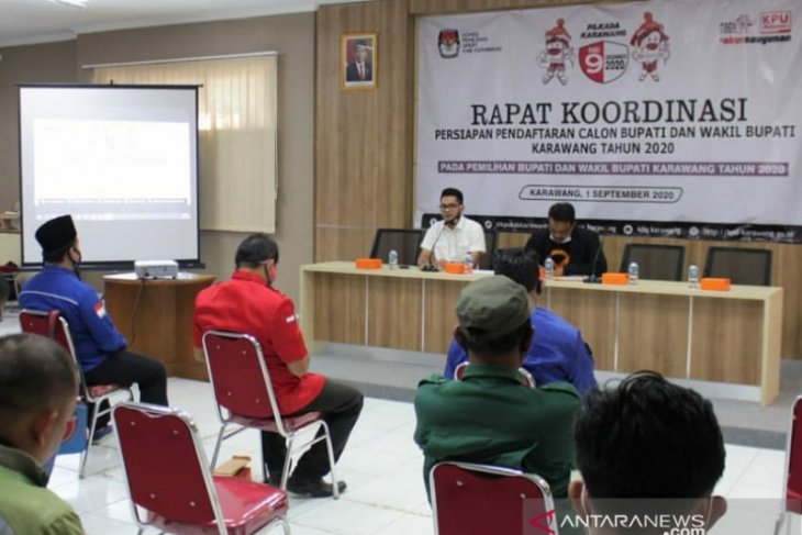 KPU Karawang batasi massa pendukung pasangan cabup-cawabup saat pendaftaran