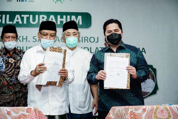Menteri Erick Thohir-Nahdlatul Ulama berkolaborasi percepat pemulihan ekonomi