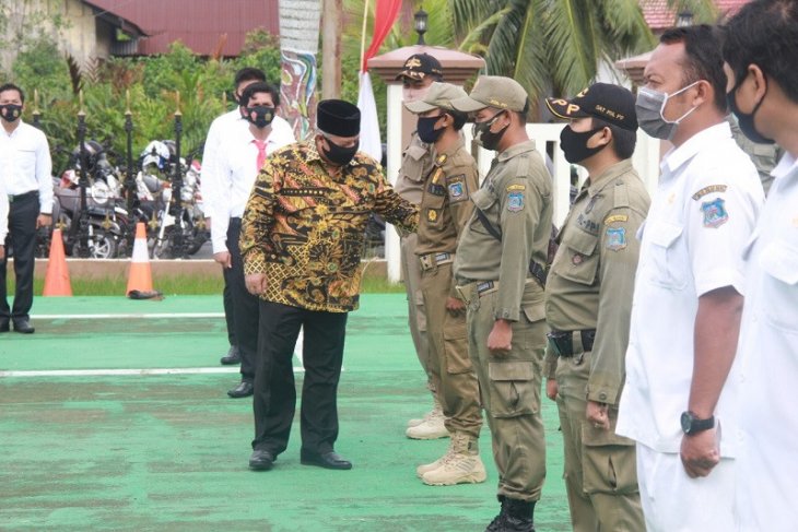 Bupati Tanjabbar pimpin apel Operasi Mantap Praja Pengamanan Pilkada 2020